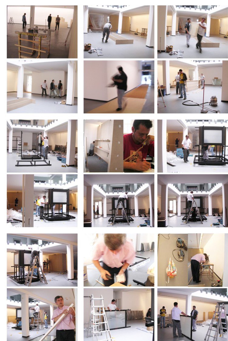 procesos montaje expositivo opyoum videoescultura tesseract alfredo colunga y manava en galeria vertice registro artistico fotografia y dise&ntilde;o web bego&ntilde;a mu&ntilde;oz all rights reserved