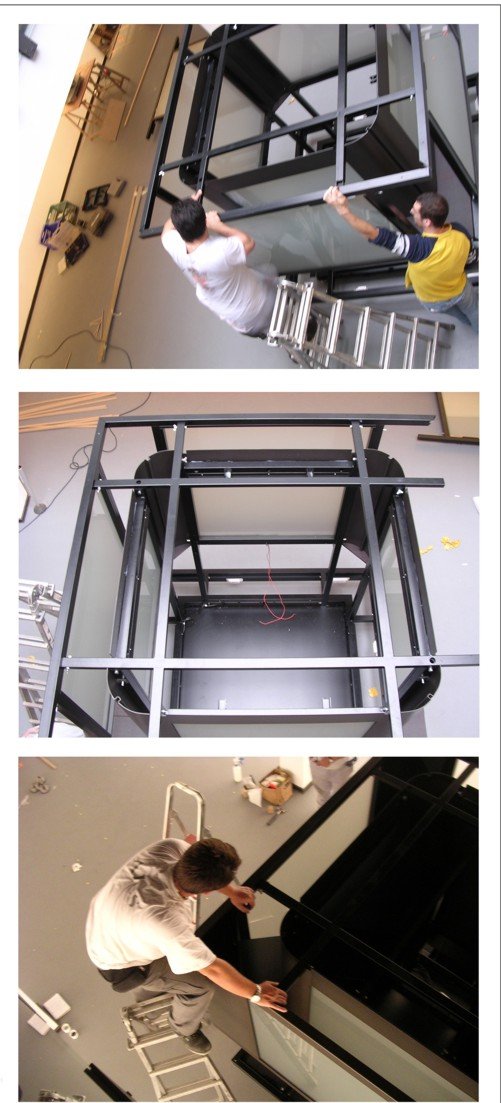 procesos montaje videoescultura tesseract en galeria vertice registro documental fotografia y dise&ntilde;o web bego&ntilde;a mu&ntilde;oz all rights reserved